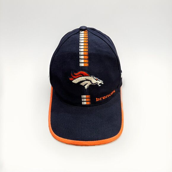 Vintage 90s Logo Athletic Mens Pro Line NFL Denver Broncos Strapback Hat Cap - Picture 1 of 9